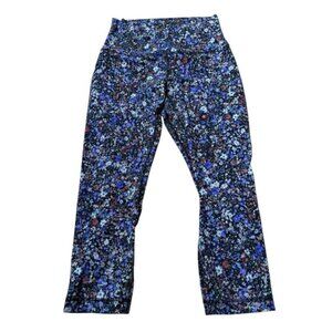 Lululemon Align High-Rise Crop Leggings 21" Flower Burst Multi Size 6
